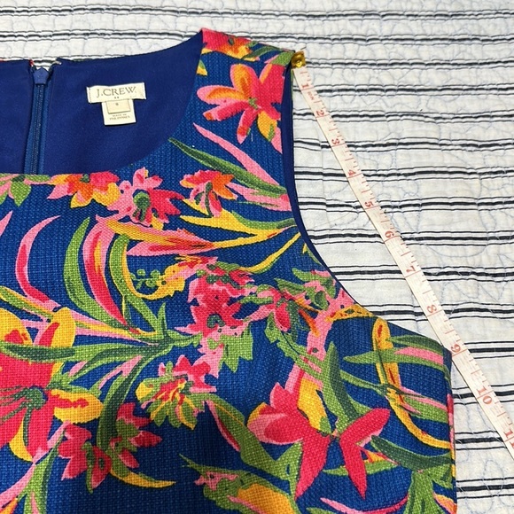 Never worn J. Crew Multi-Color Floral Canvas Dress size 8 - Picture 10 of 16